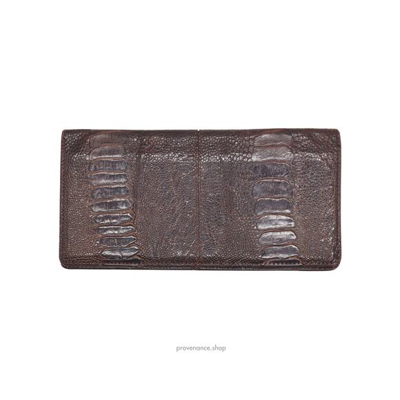 🔴 Givenchy Long Wallet - Ostrich Leather - Picture 1 of 6